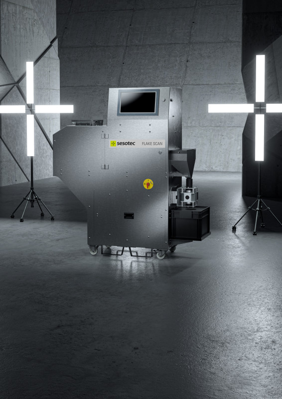 SESOTEC FLAKE SCAN SESOTEC Flake Analysis system for plastic recycling quality control